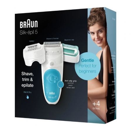 Depiladora Braun Silk-Epil 5-610/ con Batería/ 4 Accesorios Depiladora Braun Silk-Epil 5-610/ con Batería/ 4 Accesorios